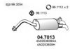 AUDI 4A0253609BG End Silencer